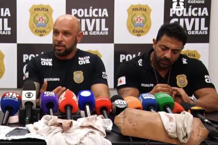 Delegados divulgaram informações em coletiva de imprensa da PC • Itatiaia