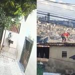 Vídeo: suspeito de furtar em igreja foge da polícia após pular telhados em BH