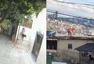Vídeo: suspeito de furtar em igreja foge da polícia após pular telhados em BH