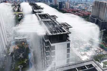Prédios criam 'chuva artificial' para combater temperaturas extremas; entenda tecnologia
