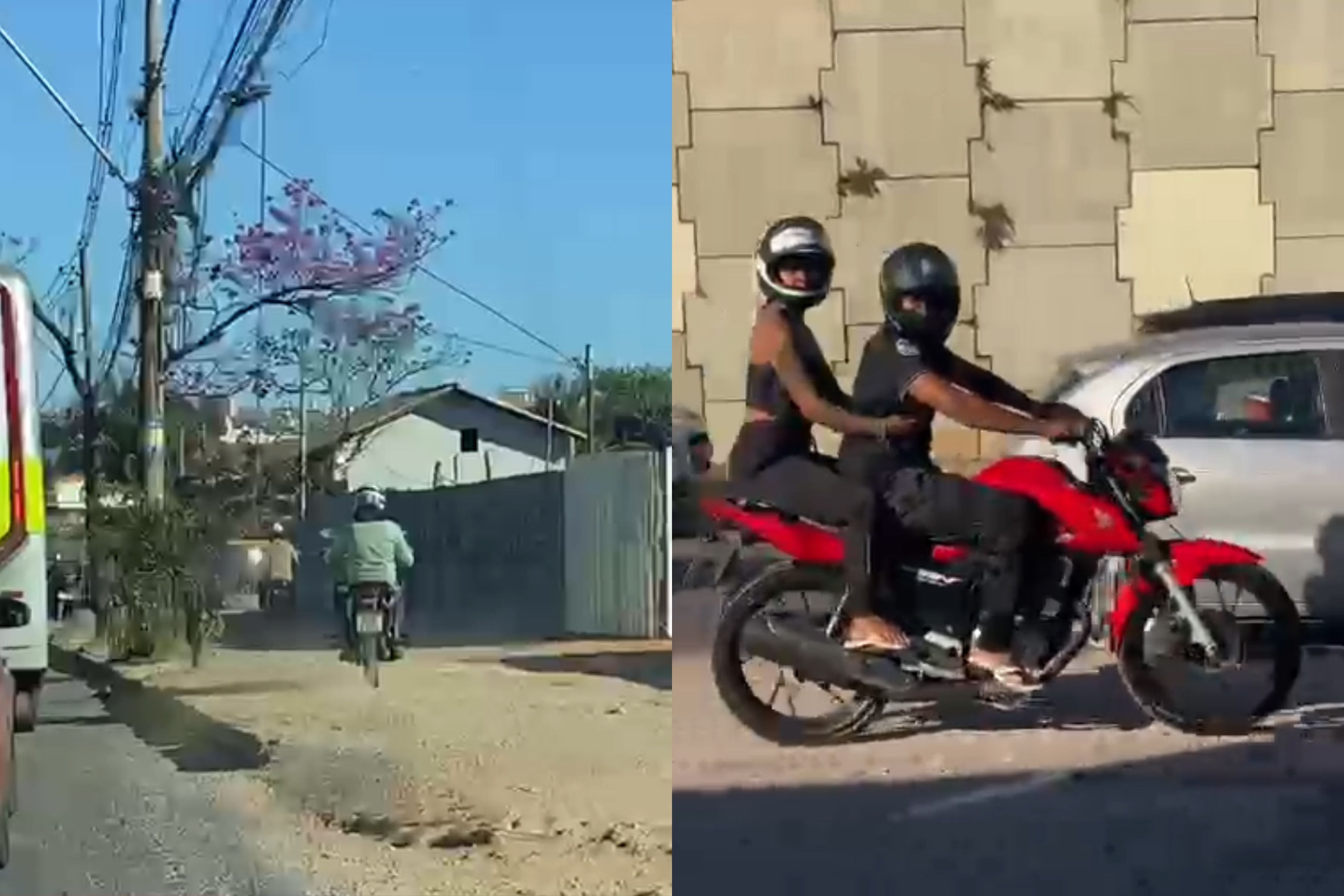 Vídeo: motociclistas usam calçada como 'faixa exclusiva' na Av. Cristiano Machado, em BH