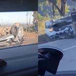 Acidente com dois carros e uma carreta deixa um morto na BR-356 em Itabirito
