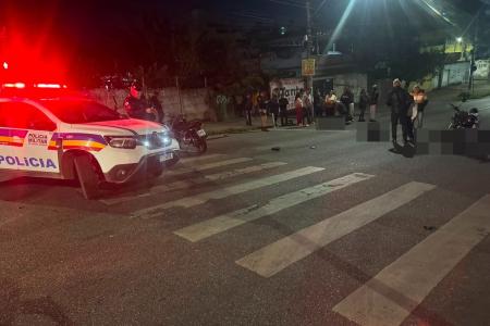 Acidente entre motos deixa três feridos no Lindéia, em BH