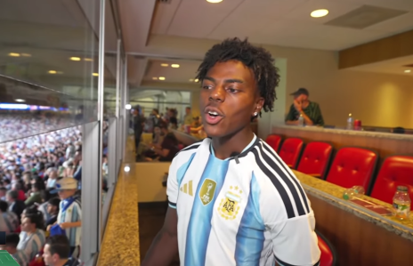 Speed com a camisa da Argentina na Copa do Mundo