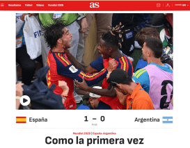 Como se fosse a primeira vez, destacou o jornal AS