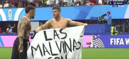 Jogadores da Argentina provocam ingleses com referência à Guerra das Malvinas