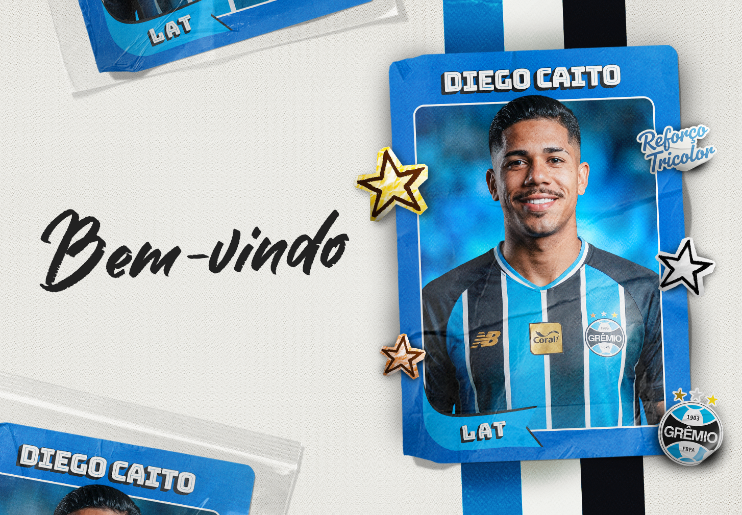 Grêmio anuncia a contratação do lateral-direito Diego Caito