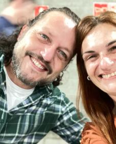 Edward Boggiss e a esposa, Érika