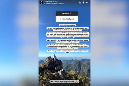 Lucas Borbas responde comentários de internautas • Reprodução | Redes Sociais
