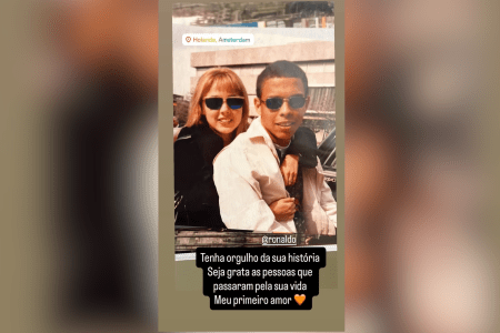Nadya França publica foto rara com Ronaldo Fenômeno • Reprodução | Redes Sociais
