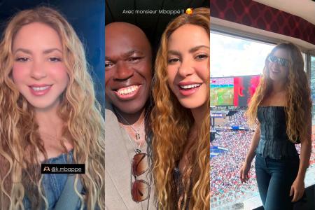 Shakira assistiu ao jogo França x Marrocos • Reprodução/Instagram