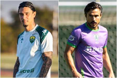 Vitor Mendes, do Cuiabá, e William do Bigode, do América