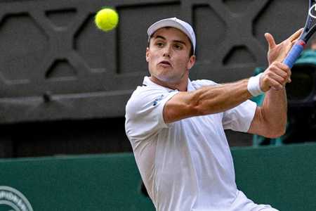 Arthur Fery, tenista britânico que disputará as quartas de final de Wimbledon • Divulgação/Wimbledon