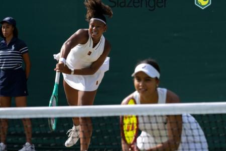 Victoria Barros e Nana Silva estão na final das duplas femininas em Wimbledon