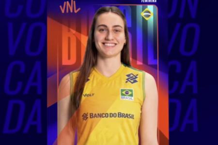 Larissa, de 25 anos, foi convocada pelo técnico José Roberto Guimarães para integrar a Seleção Brasileira feminina na fase final da VNL
