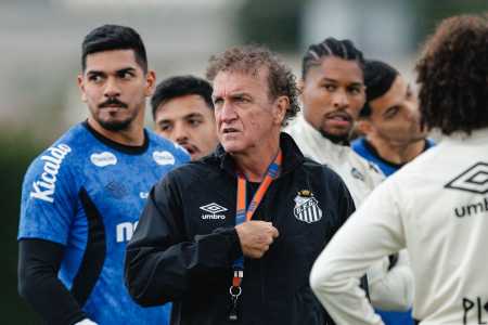 Treino do Santos no CT Rei Pelé