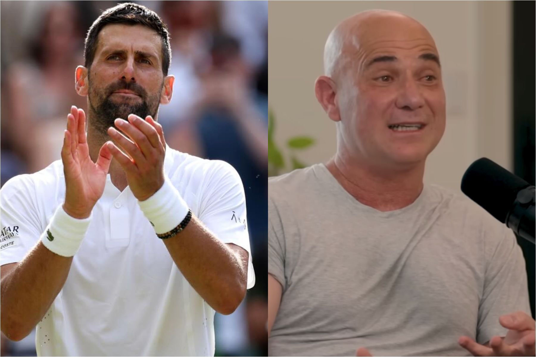 Lenda do tênis, Agassi é direto sobre fase de Djokovic: 'Esconde o que sente'
