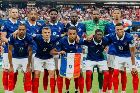 Time da França em ação na Copa do Mundo