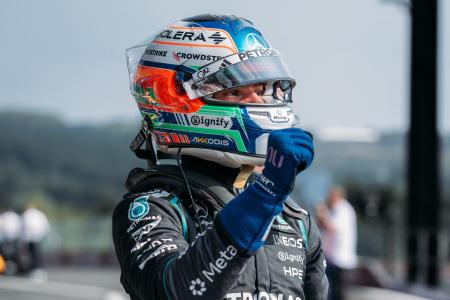 Kimi Antonelli em ação no GP da Bélgica