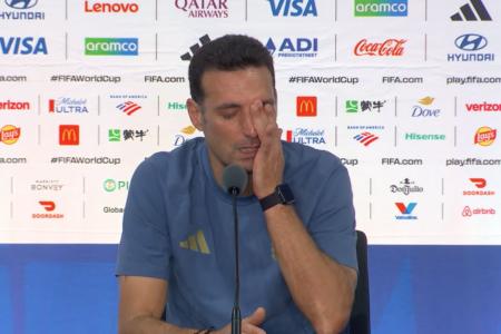 Lionel Scaloni em entrevista coletiva após a derrota na final da Copa do Mundo