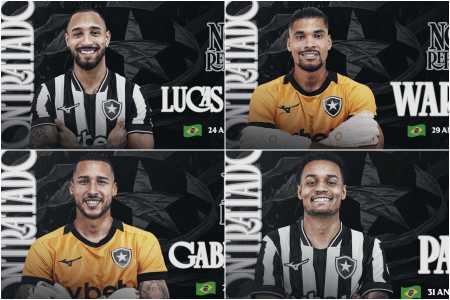 Botafogo anuncia reforços no primeiro dia de janela de transferências