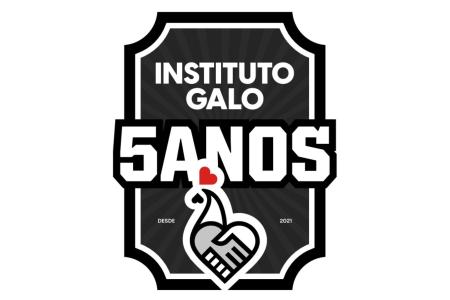 Patch do Instituto Galo que será usado no jogo Atlético e Bahia • Divulgação/Instituto Galo