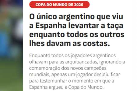 Diario AS destaca Flaco Lopez • Reprodução/Diario AS