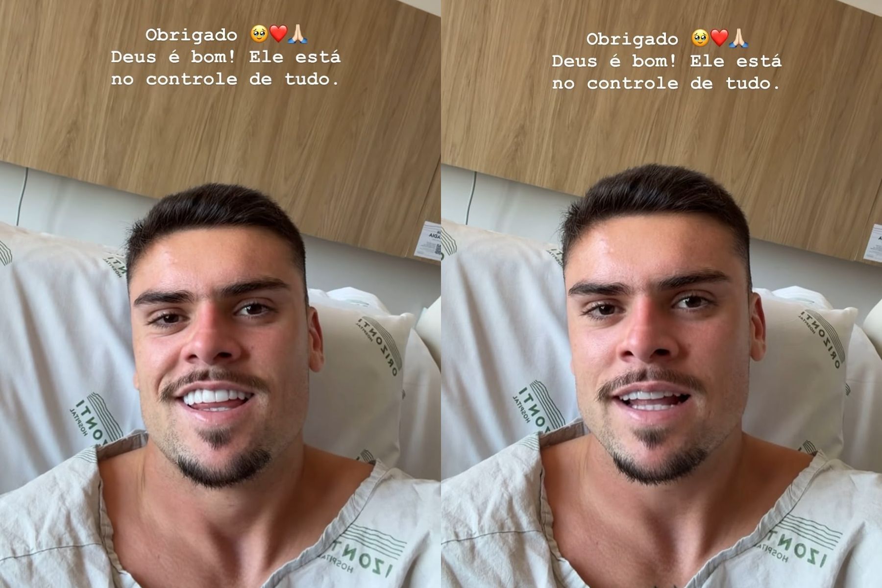 No hospital, Pec manda recado à torcida do Cruzeiro após fratura: 'Muitas mensagens'