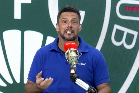 Fabrício no pós jogo do Cruzeiro na Itatiaia