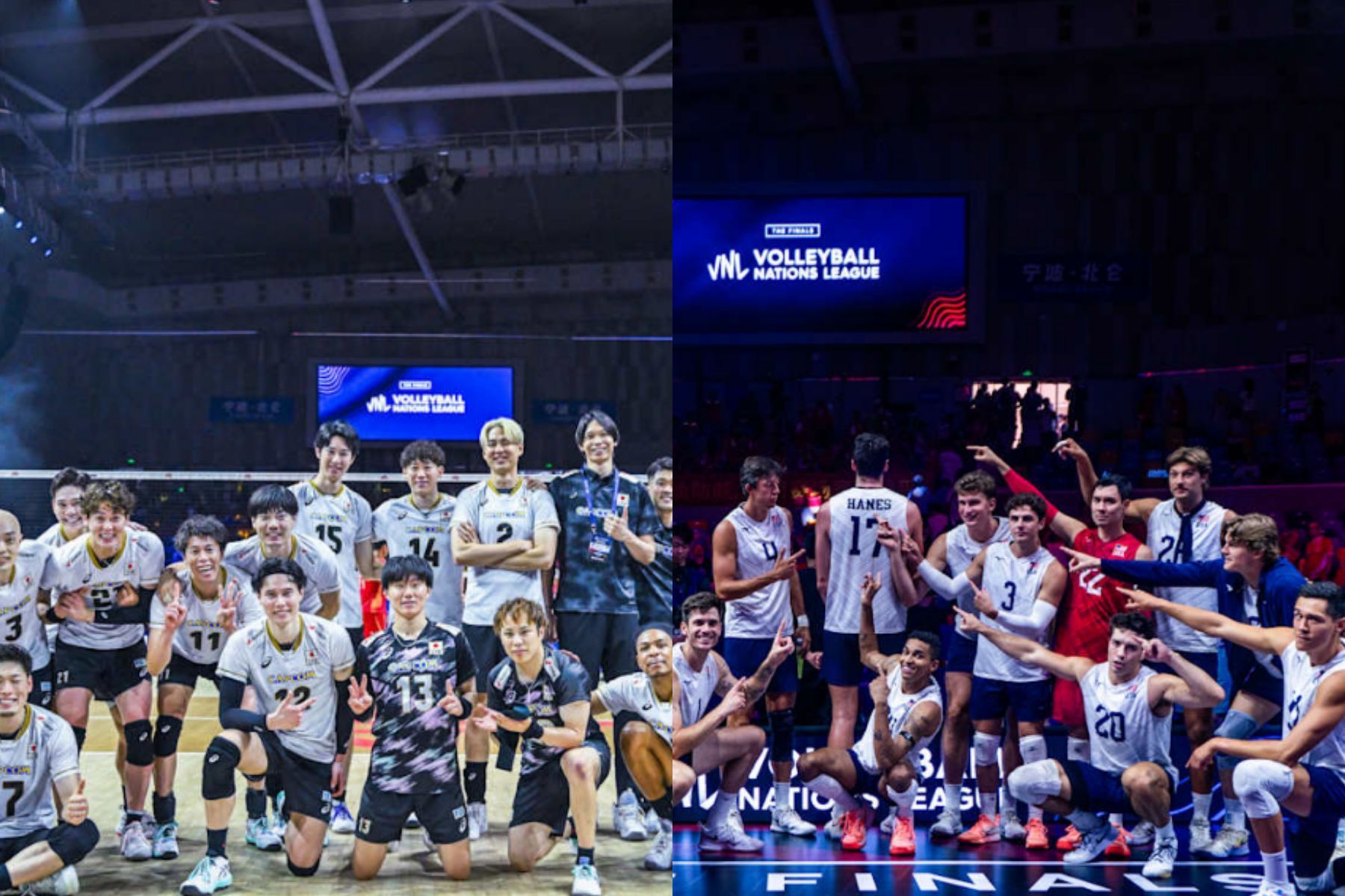 Japão e EUA medem forças por lugar na final da VNL Masculina