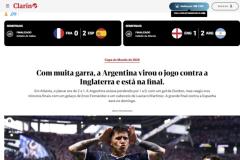 Veja repercussão da vitória da Argentina sobre a Inglaterra