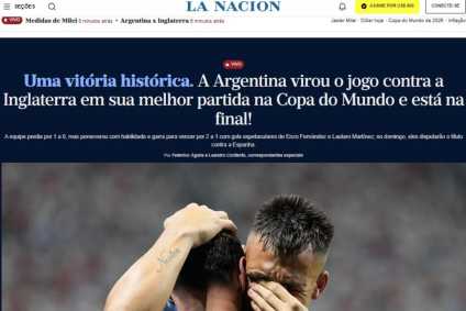 Veja repercussão da vitória da Argentina sobre a Inglaterra