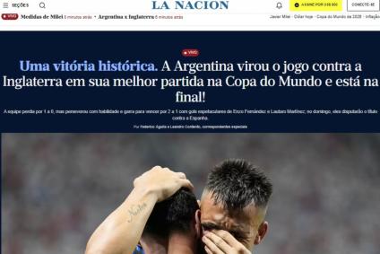 Veja repercussão da vitória da Argentina sobre a Inglaterra