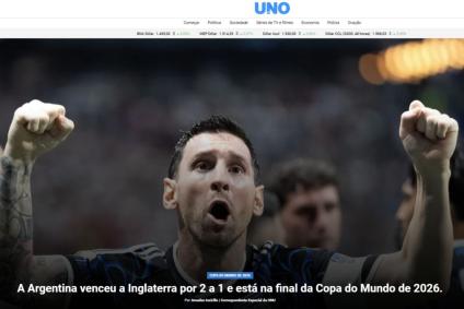Veja repercussão da vitória da Argentina sobre a Inglaterra