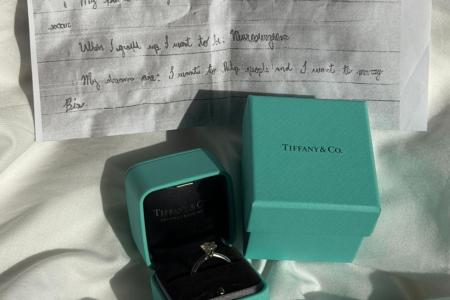 Pedido de casamento de Bia Haddad com carta de noivo • Reprodução/Instagram Bia Haddad Maia