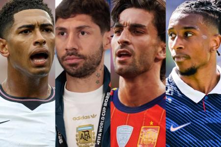 Jude Bellingham, Gonzalo Montiel, Ferran Torres e Michael Olise estão pendurados