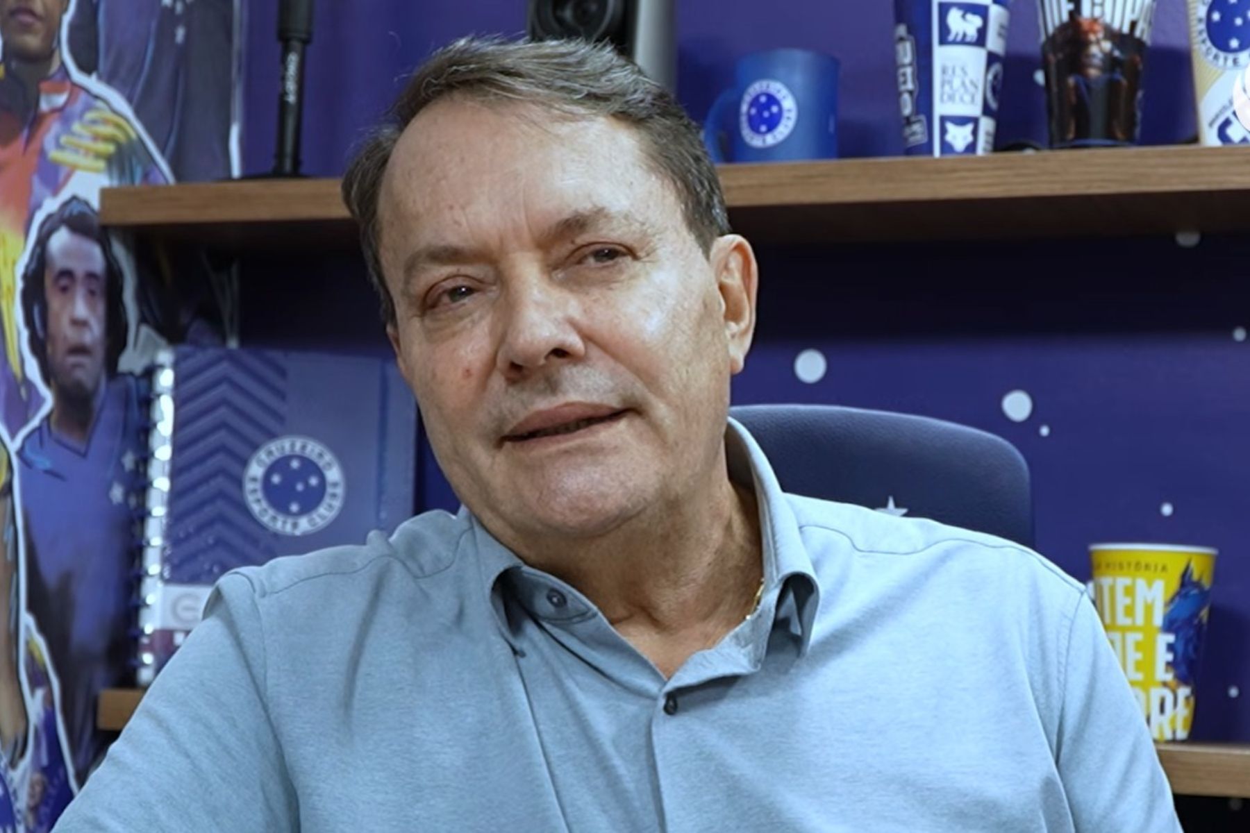 Presidente do Cruzeiro, Pedrinho é direto sobre reforços: 'Não vamos fazer loucuras'