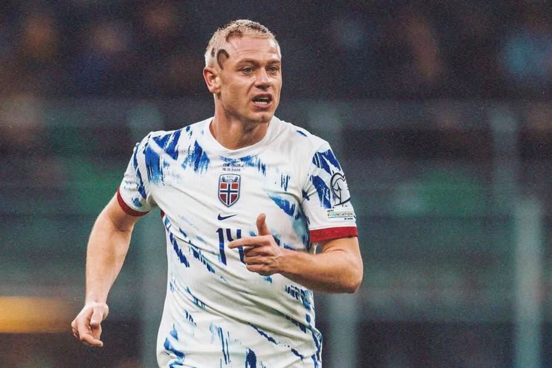 Titular da Noruega vai a campo em treino, mas deve ser desfalque contra Brasil