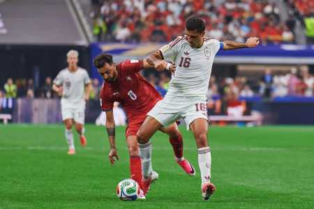 Rodri em Portugal x Espanha