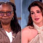 Anne Hathaway se emociona com elogio de Whoopi Goldberg por atuação em 'A Odisseia'