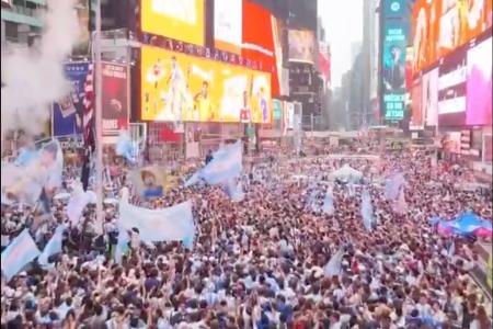 Torcida da Argentina em Nova York