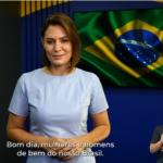 Michelle grava vídeo para convenção do PL e justifica ausência; veja na íntegra