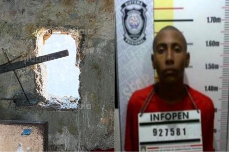 Fuga do Ceresp Gameleira em BH um dos quatro foragidos é recapturado; veja foto do buraco