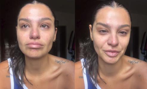 Gabriella Augusto chora ao falar sobre o que viveu com Cartolouco