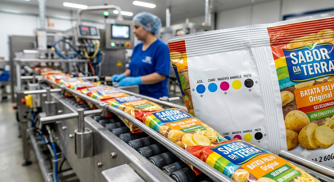 Para que servem os pontinhos coloridos no fundo da embalagem de alimentos