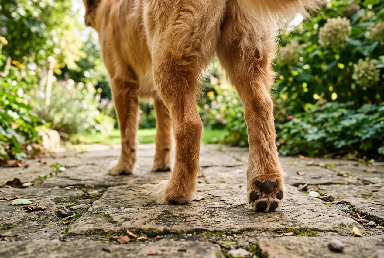 Por que os cães raspam as patas traseiras após fazer xixi e cocô