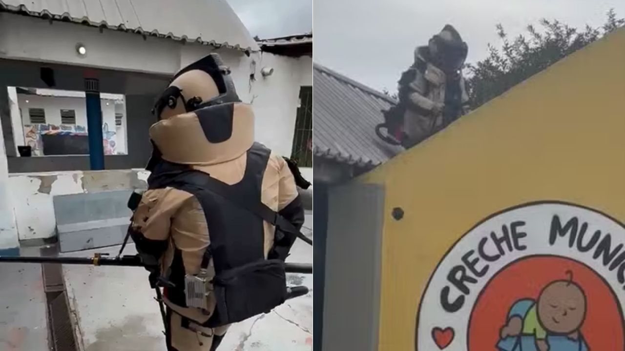 Granada é encontrada em telhado de creche no RJ; polícia investiga uso de drone por criminosos