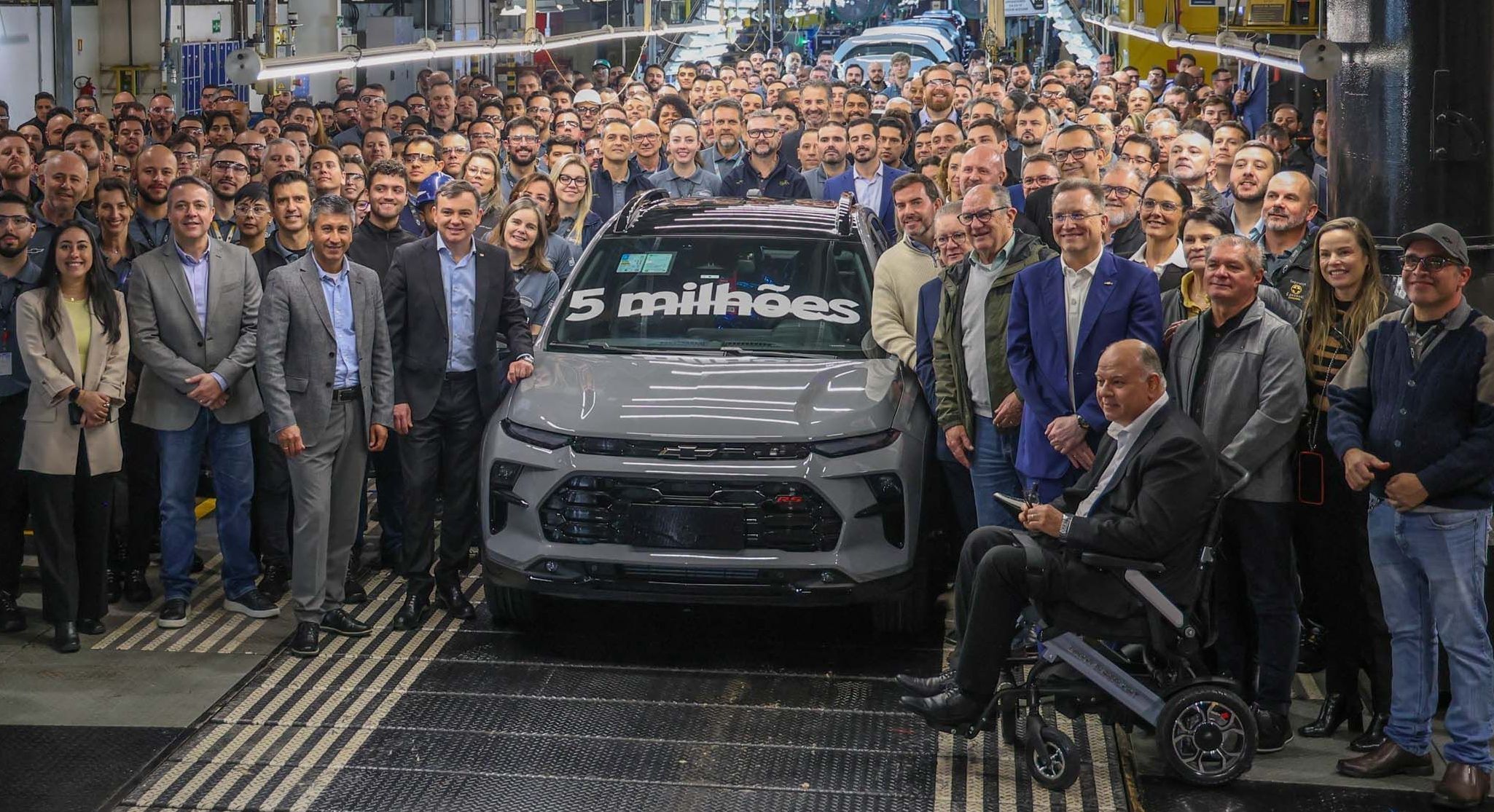 GM alcança marca histórica de 5 milhões de veículos produzidos no RS