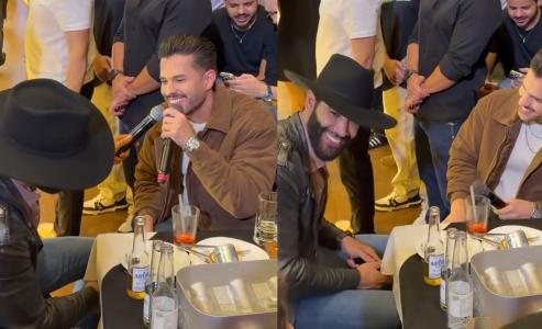 Gusttavo Lima e Bruno Rosa cantam juntos em bar
