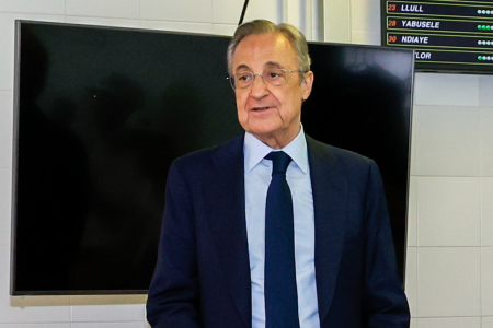 Florentino Pérez, presidente do Real Madrid, quer tirar títulos do Barcelona